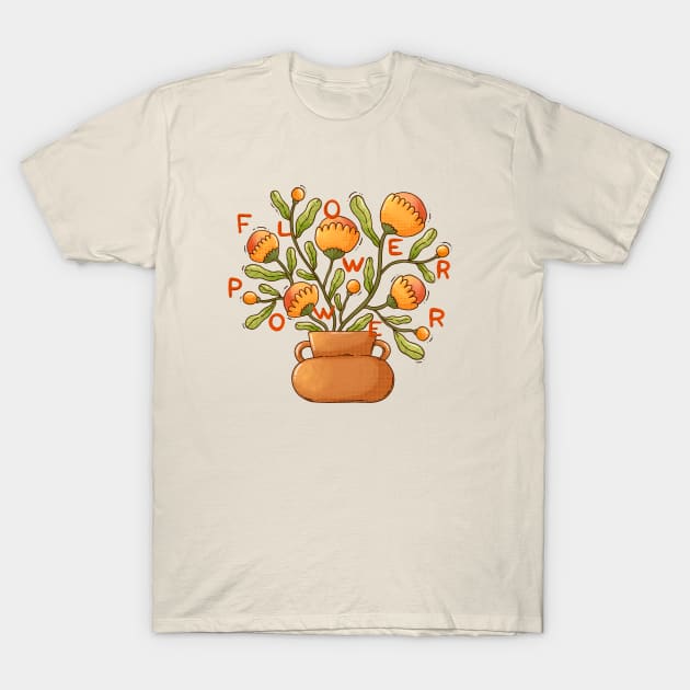 Flower Power T-Shirt by Tania Tania